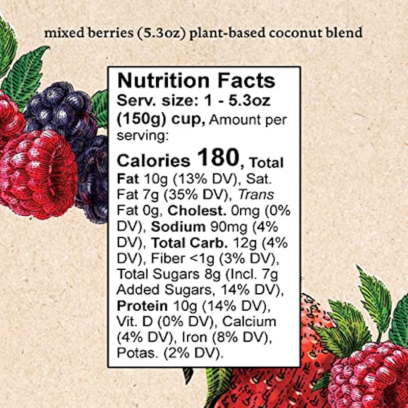 Plant-Based Mixed Berries, Coconut Blend 2