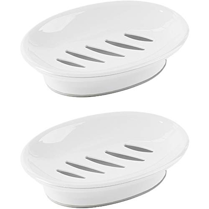 2-Pack Soap Dish with Drain Soap Holder 1