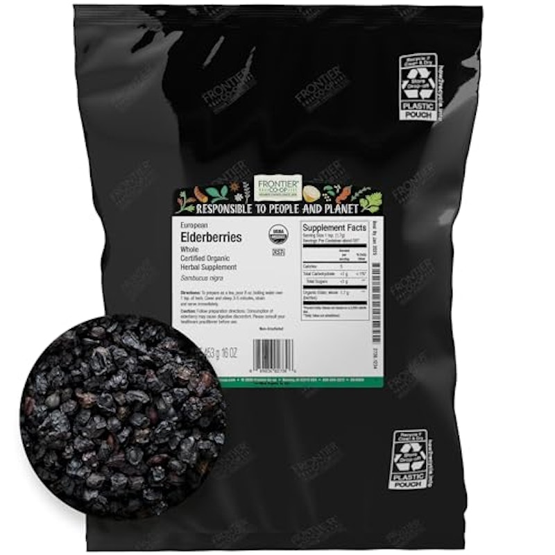 Frontier Co-op Organic Dried Elderberries 1
