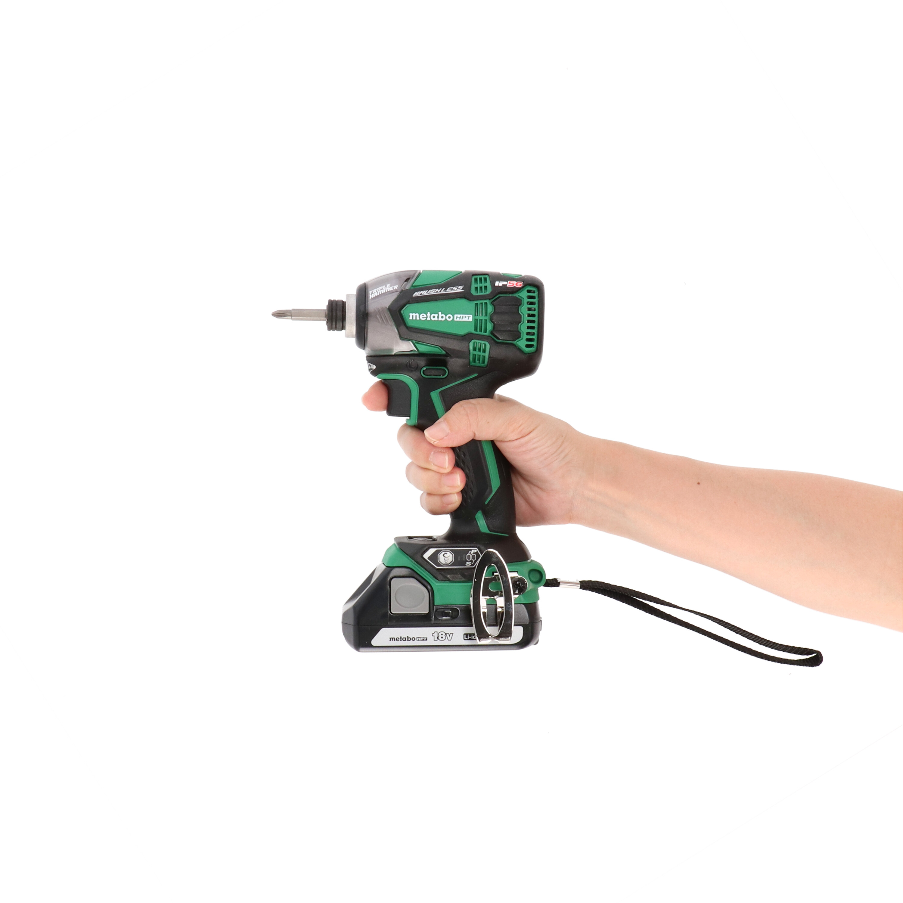 18V Triple Hammer Impact Driver with Batteries and Charger 6