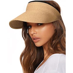 Straw Sun Visors for Women