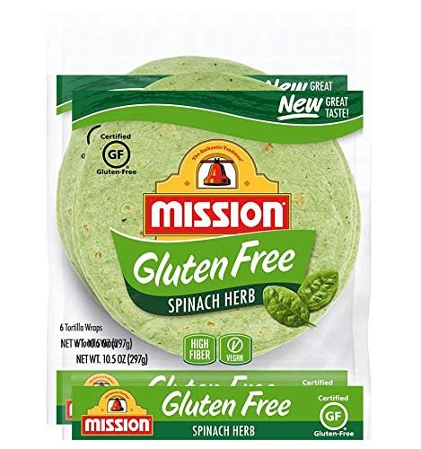 Gluten-Free Spinach Herb Tortilla Wraps 1