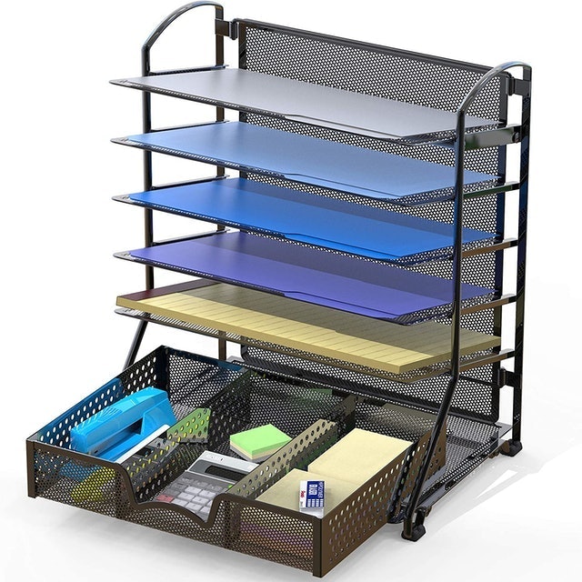 File Tray Organizer With Drawer 1