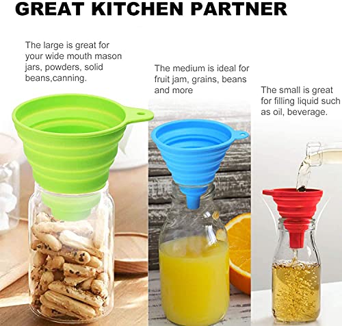 Funnels for Filling Bottles 3 Pack 2