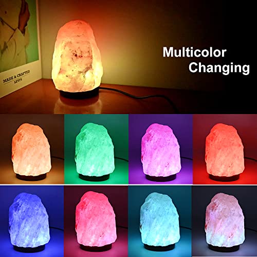 Himalayan Salt Lamp with 8 Changing Colors 2