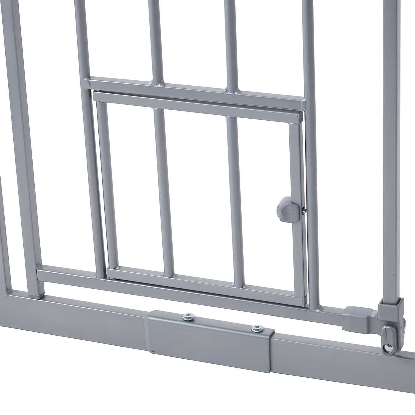 Extra Tall Walk-Thru Pet Gate with Small Pet Door 6