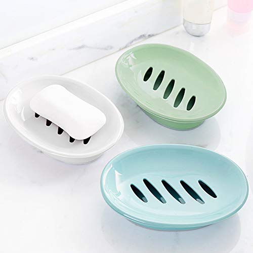 2-Pack Soap Dish with Drain Soap Holder 2