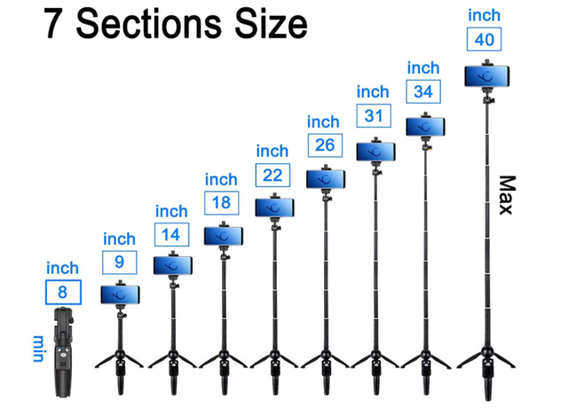 Extendable Selfie Stick Tripod 2