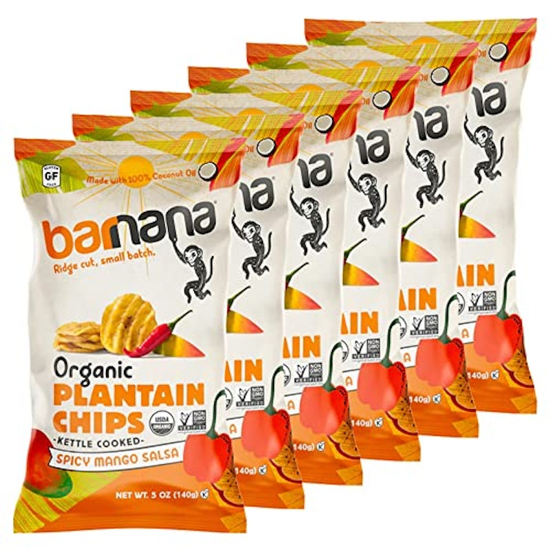 Organic Plantain Chips Spicy Mango Salsa 1