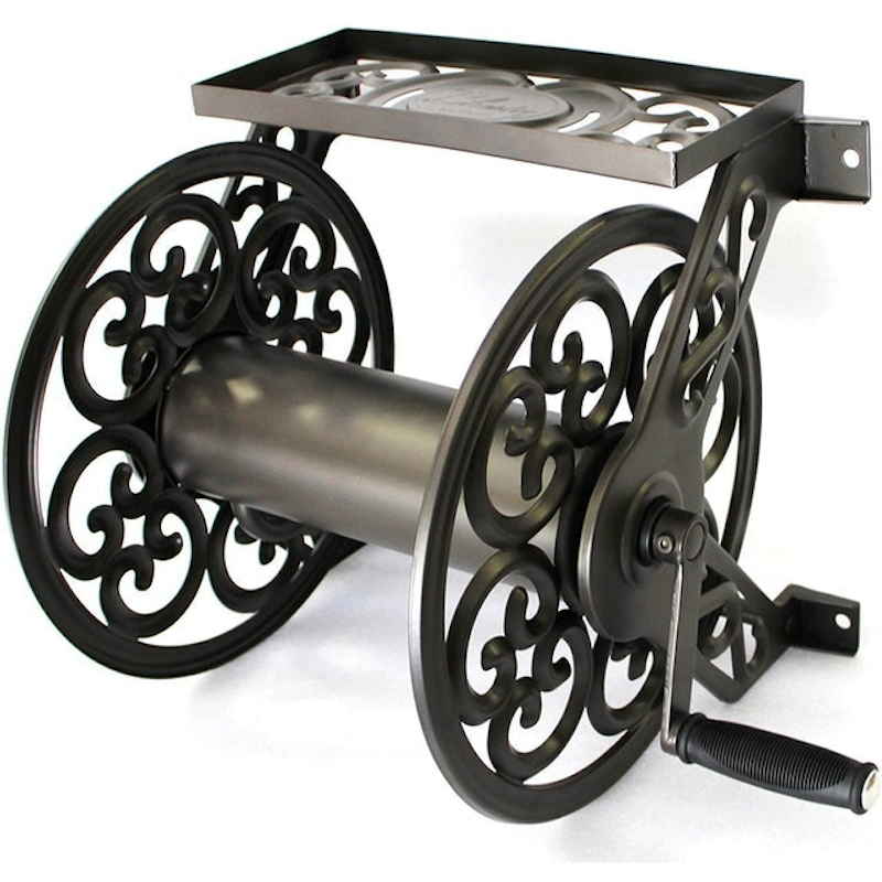 Decorative Wall-Mount Garden Hose Reel 1
