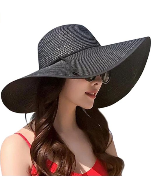 5.5-Inch Wide Brim Straw Hat 1