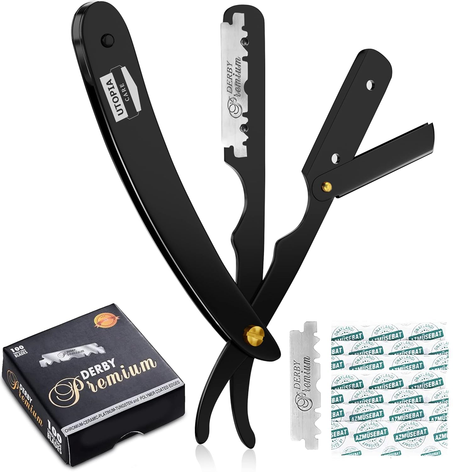 Stainless Steel Straight Edge Barber Razor 1