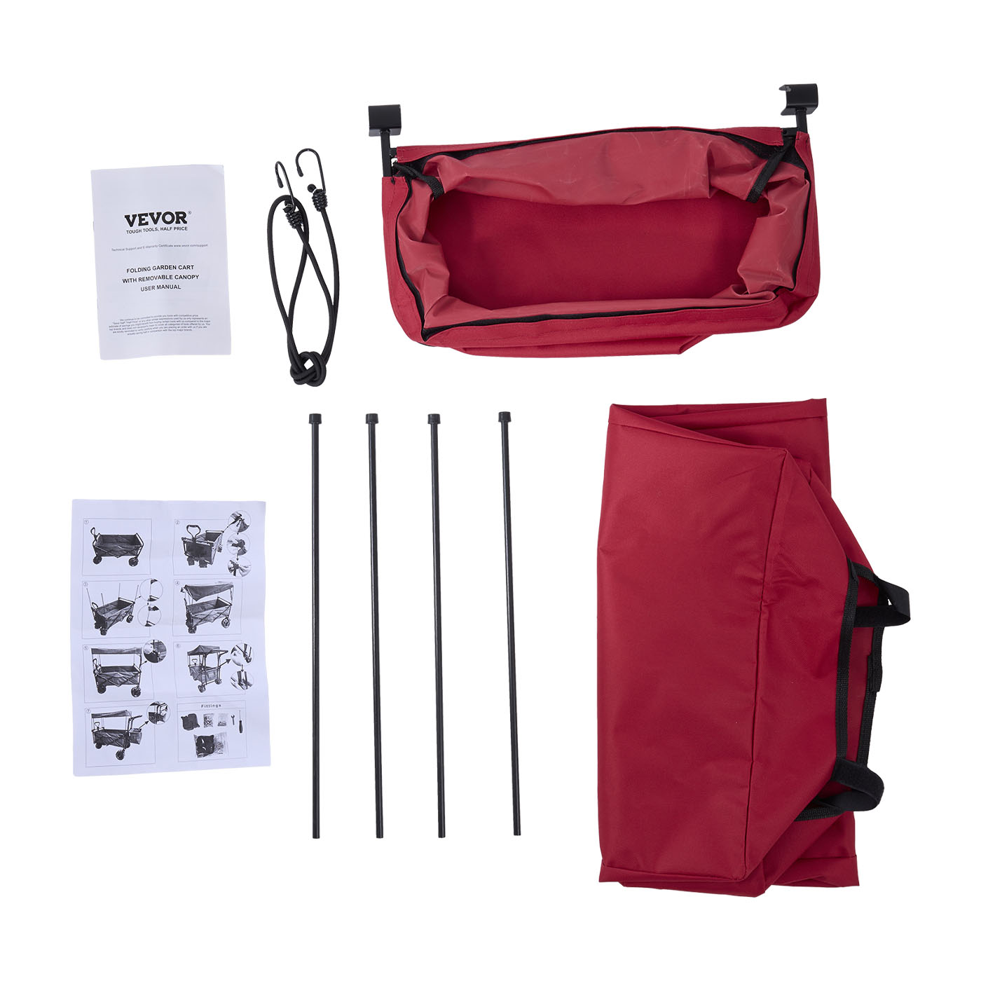Extra Large Collapsible Garden Cart 10