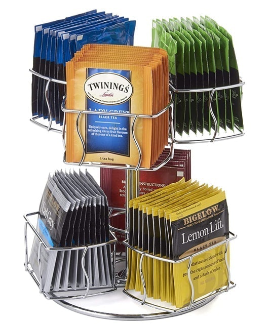 Tea Bag Storage and Organizer Spinning Carousel 1