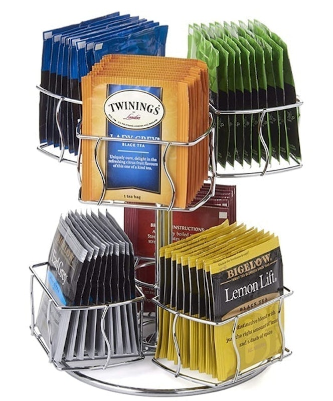 Tea Bag Storage and Organizer Spinning Carousel 1