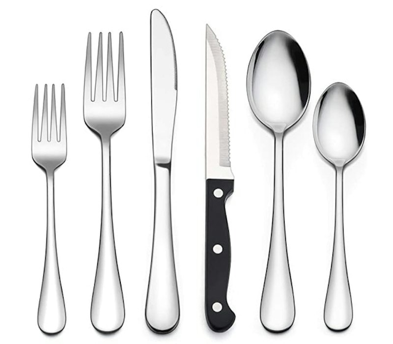 Silverware Set With Steak Knives 1