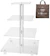 Jusalpha 4-Tier Square Acrylic Cupcake Tower Stand 1