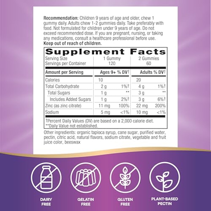 Zinc Gummies, Daily Immune Support Gummies 2