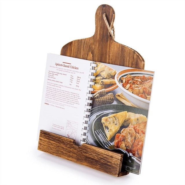 Cutting Board Style Rustic Cookbook Stand 1