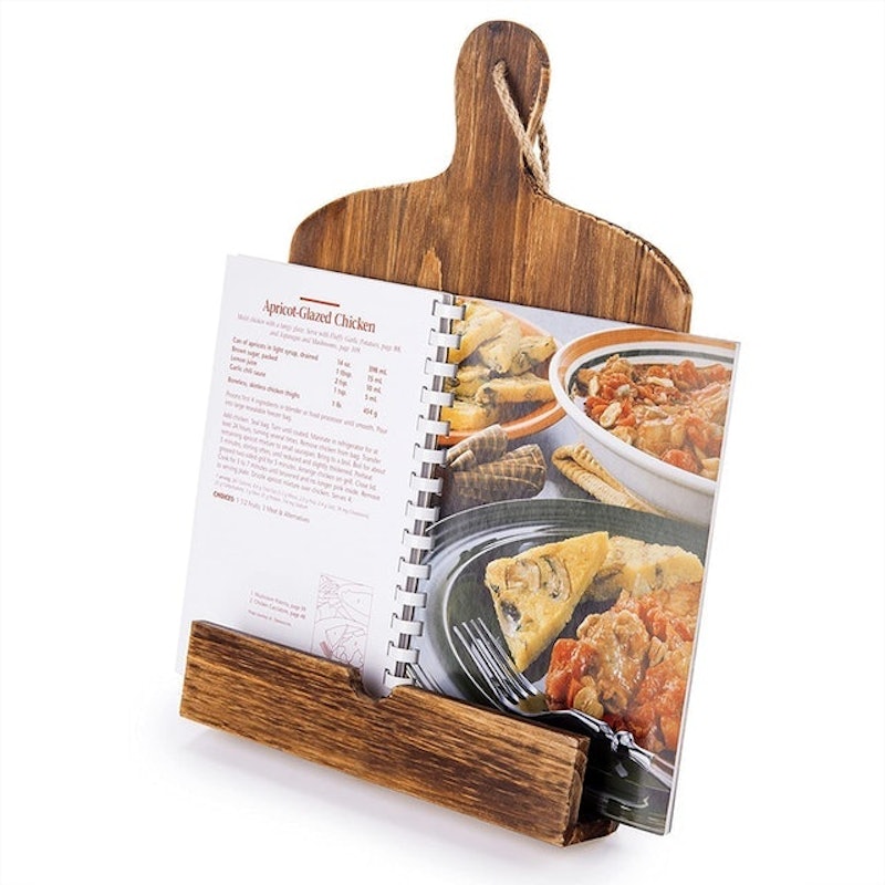 Cutting Board Style Rustic Cookbook Stand 1