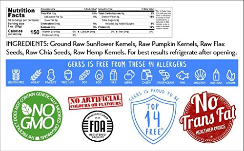 Ground Super 5 Seed Meal (Pumpkin, Sunflower, Hemp, Chia, Flax) 2