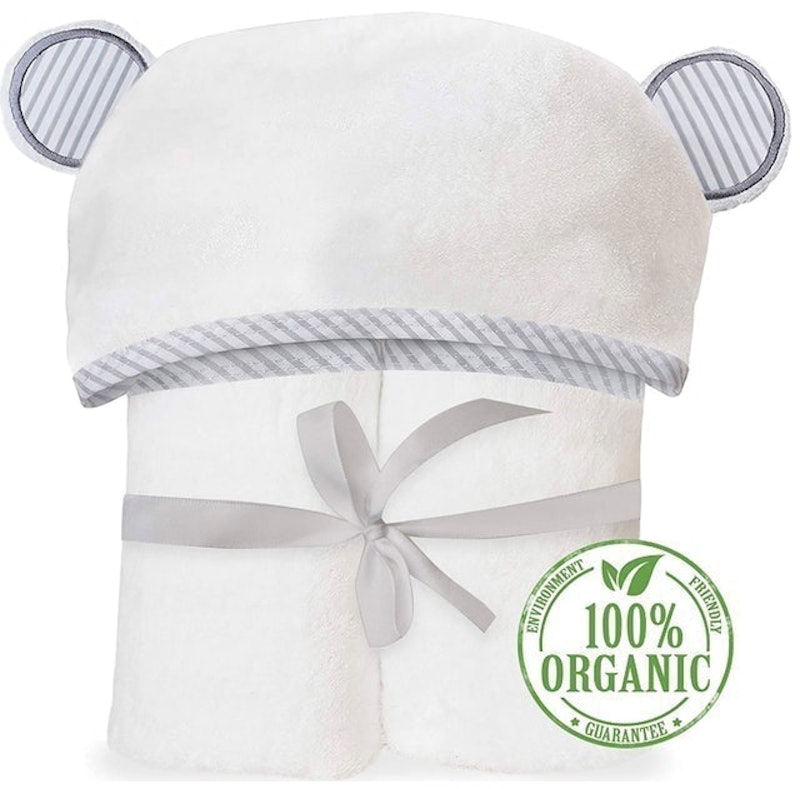 Organic Bamboo Hooded Baby Towel 1