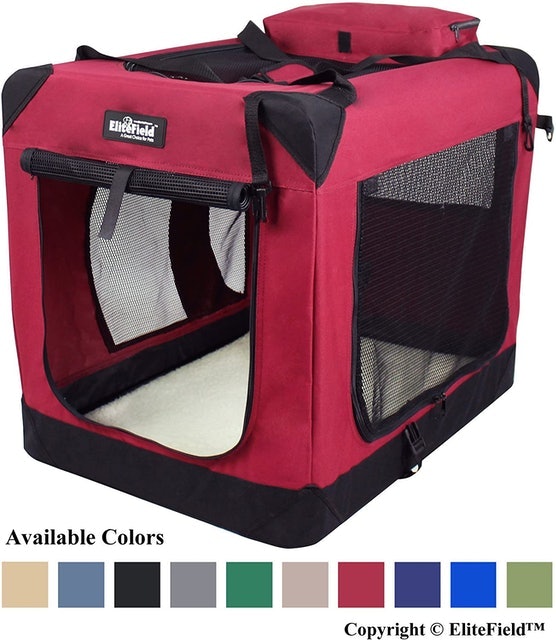 3-Door Folding Soft Dog Crate 1