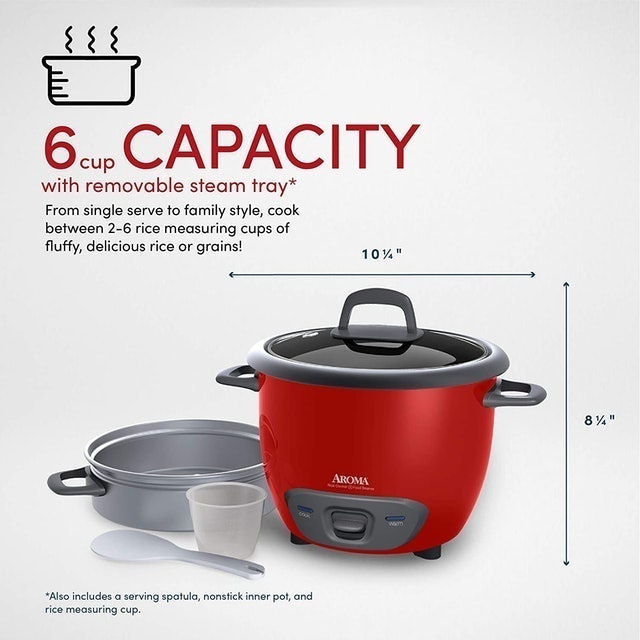 Pot Style Rice Cooker and Food Steamer 3