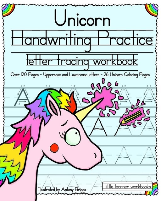 Unicorn Handwriting Practice: Letter Tracing Workbook 1