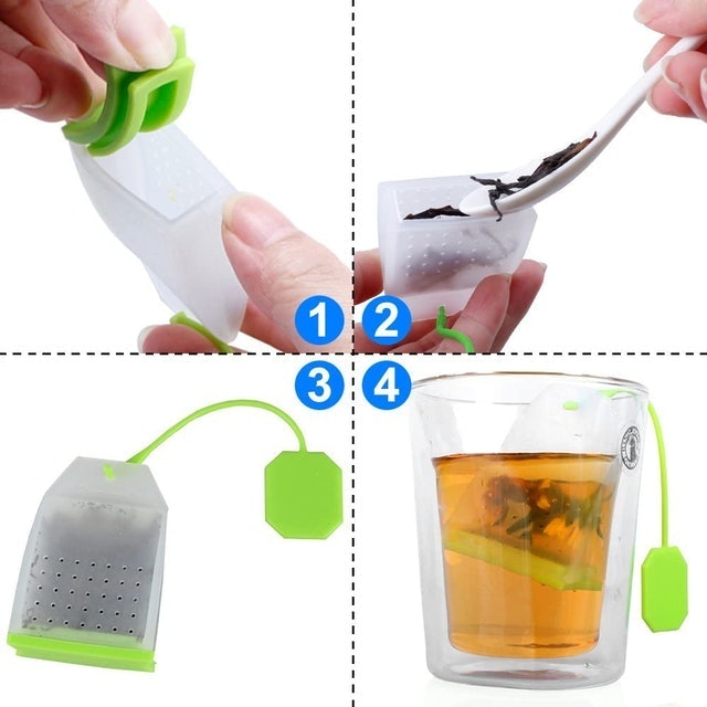 FineGood Tea Bag Silicone Tea Infuser with Six Colors 4