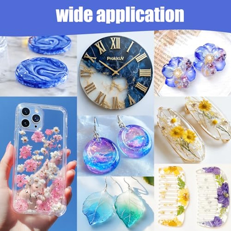 Epoxy Resin Kit, 64OZ Kit Crystal Clear Resin Epoxy 2