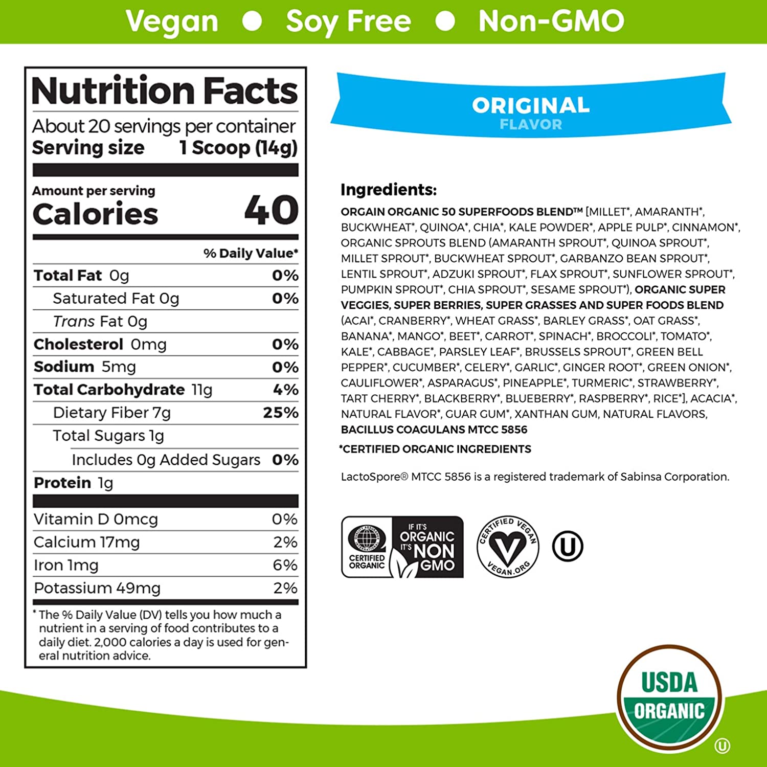Organic Green Superfoods Powder 2