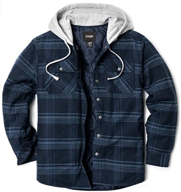 Hooded Quilted Flannel Jacket 1
