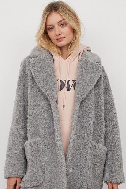 Short Faux Shearling Coat 1