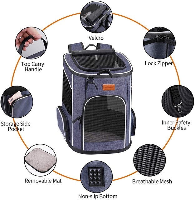 Foldable Backpack Carrier for Small Dogs 4