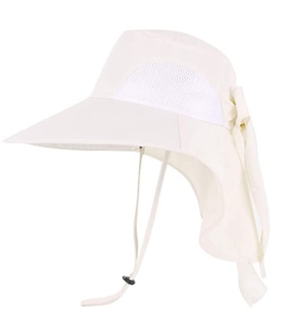 UV Protective Wide Brim Sun Hat With Foldable Flaps 1
