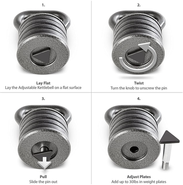 Adjustable Heavy-Duty Exercise Kettlebell 3