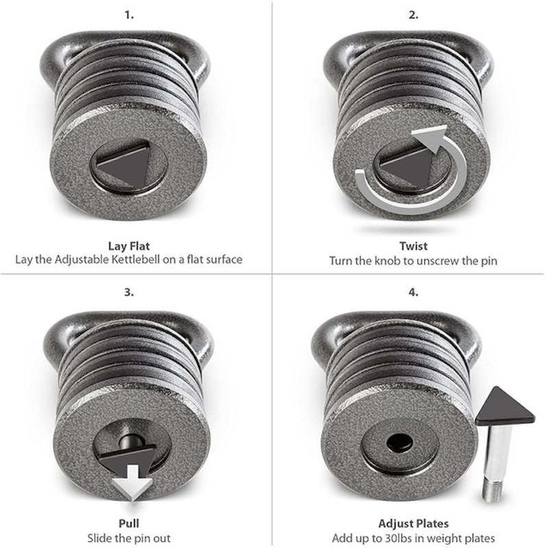 Adjustable Heavy-Duty Exercise Kettlebell 3
