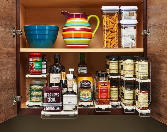 Cabinet Mounted Spice Rack  4