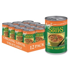 Organic Lentil Vegetable Soup, Light In Sodium