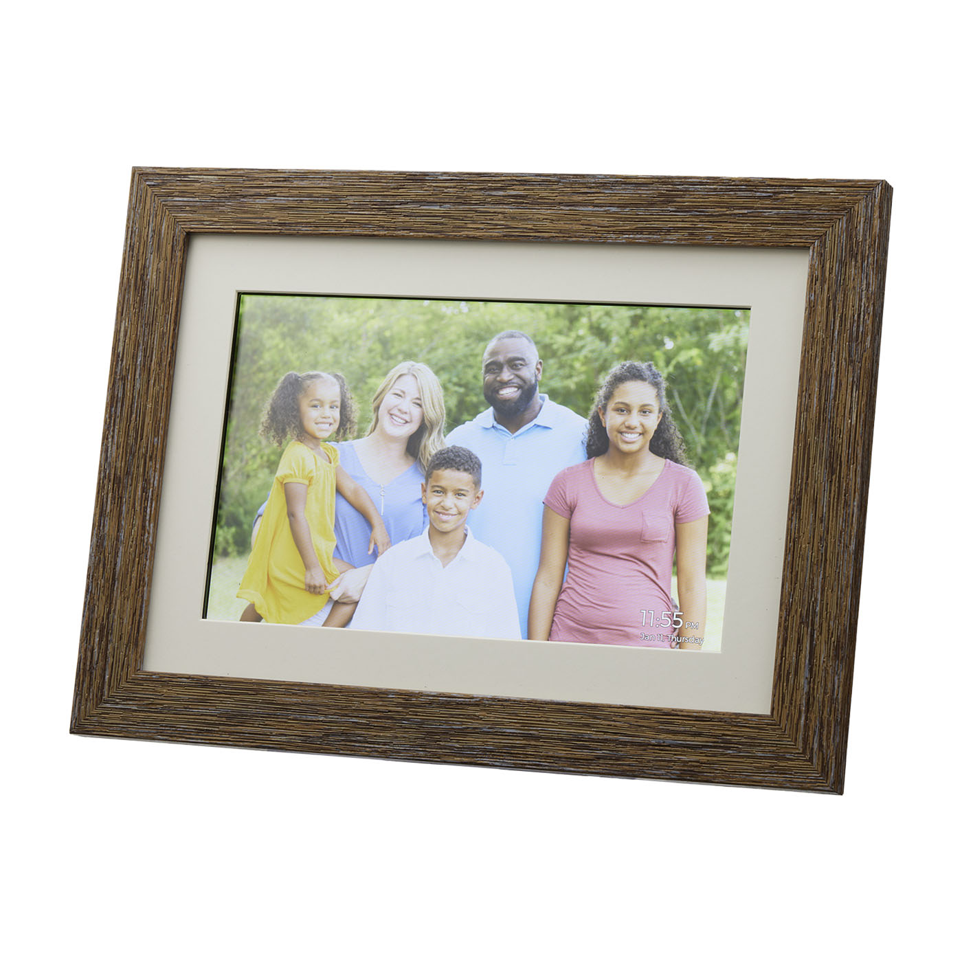 Distressed Wood WiFi Digital Photo Frame 1