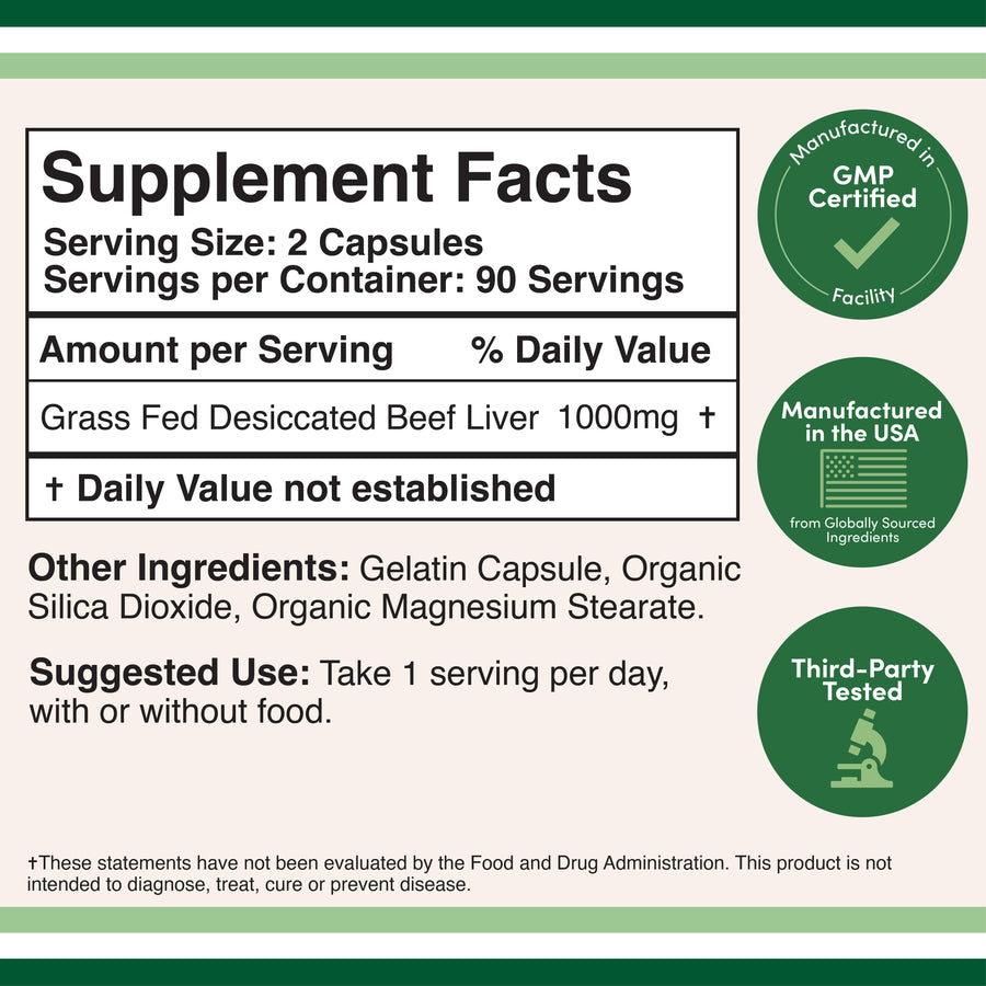 Grass Fed Beef Liver Supplement 2