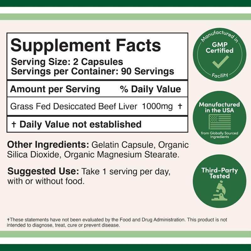 Grass Fed Beef Liver Supplement 2