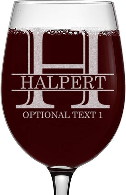Personalized Wine Glass 1