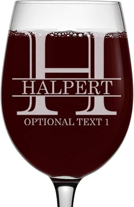 Personalized Wine Glass 1