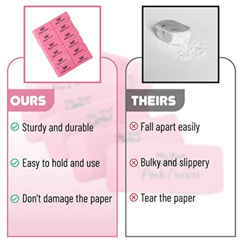 Pink Pencil Erasers 2