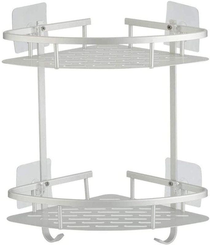 No Drilling Bathroom Corner Shelves 1