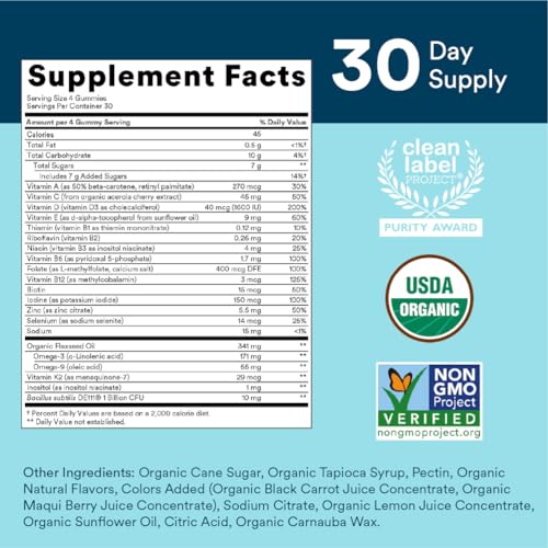 Multivitamin for Men, Organic Gummies 2