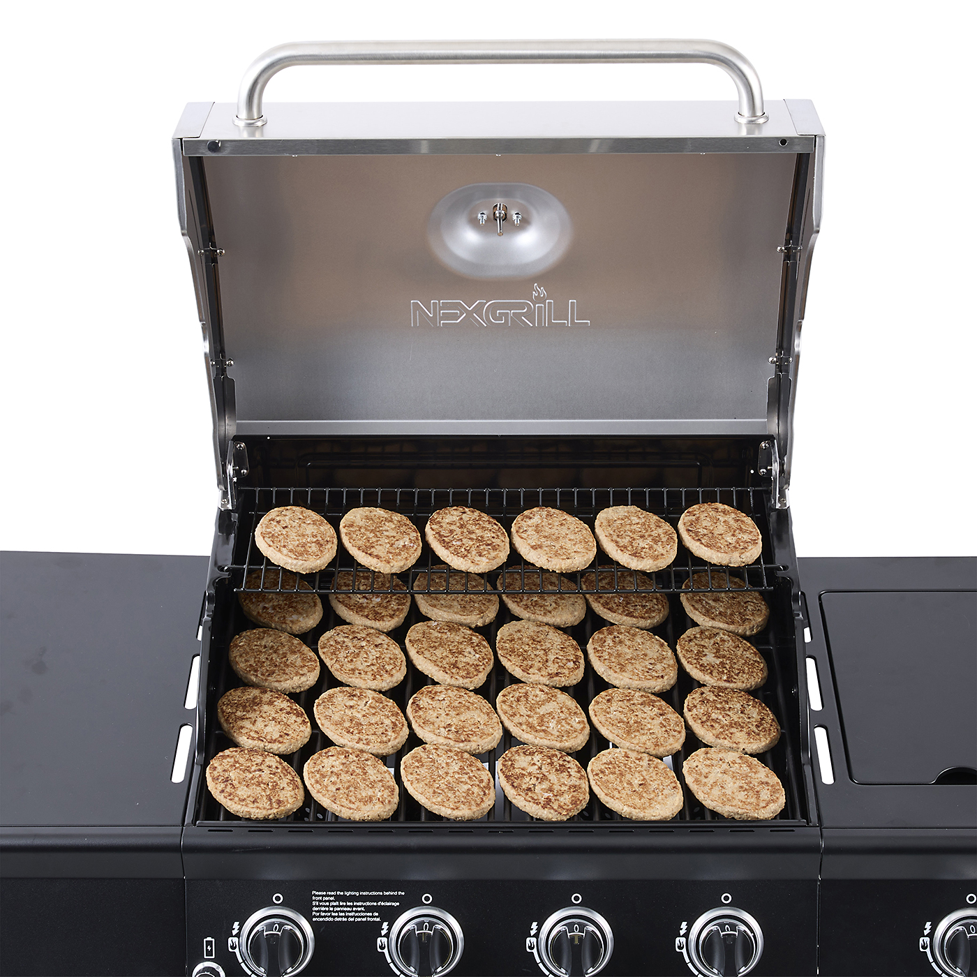 4-Burner Propane Gas Grill with Side Burner X-Large 5
