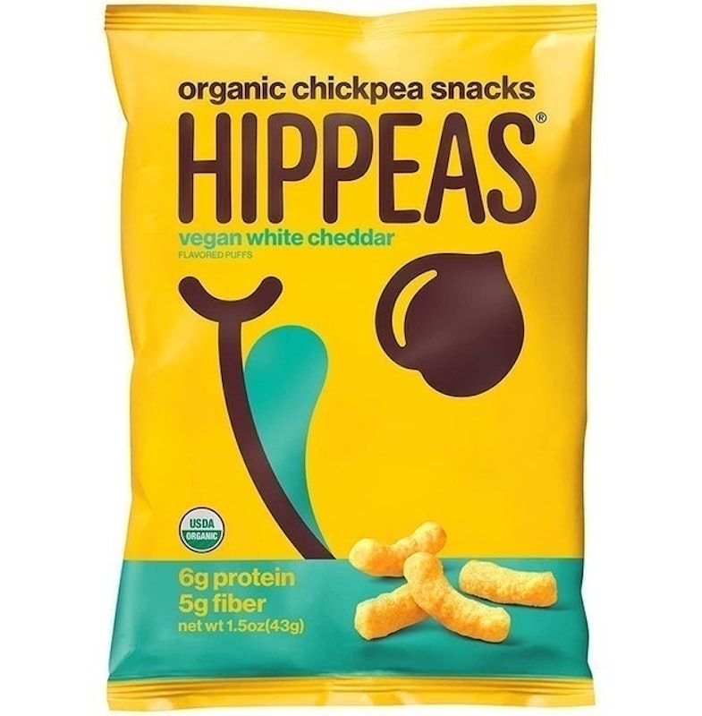 Organic Chickpea Snacks Vegan White Cheddar 1